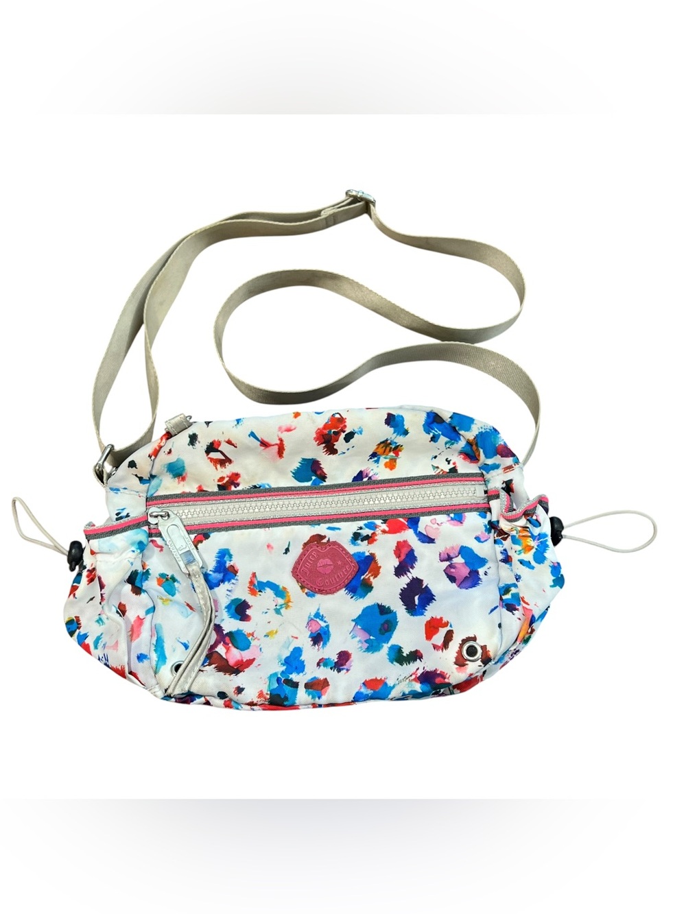 Juicy Couture Splatter Paint Colorful Shoulder Bag Crossbody